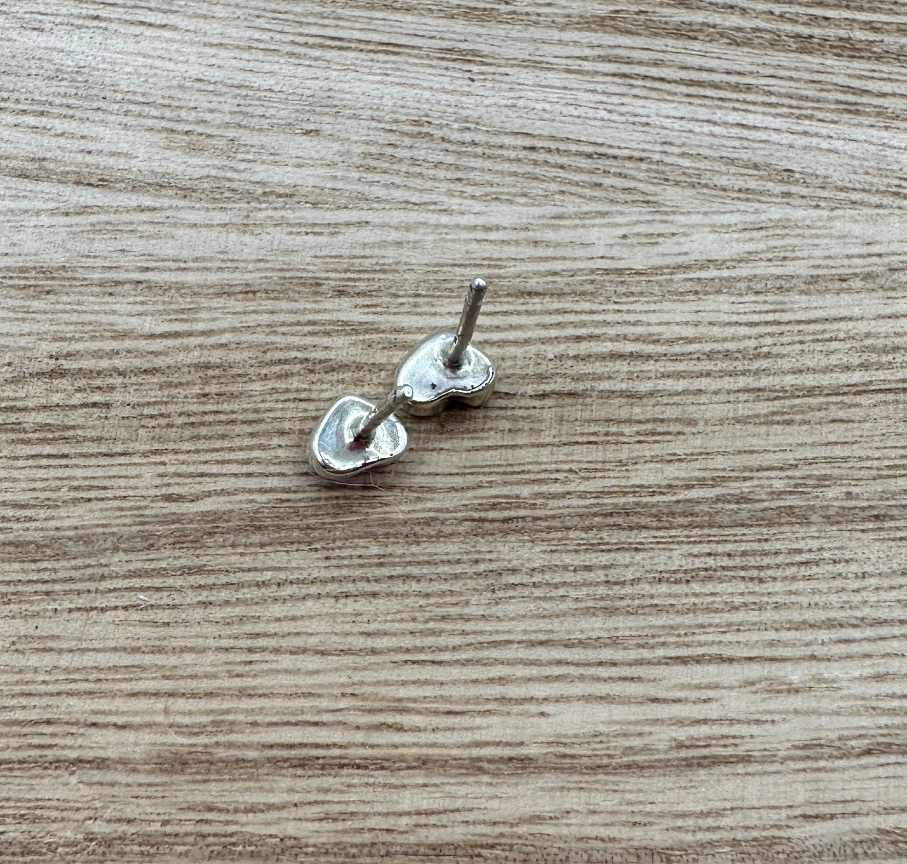 Zuni Handmade Heart Studs