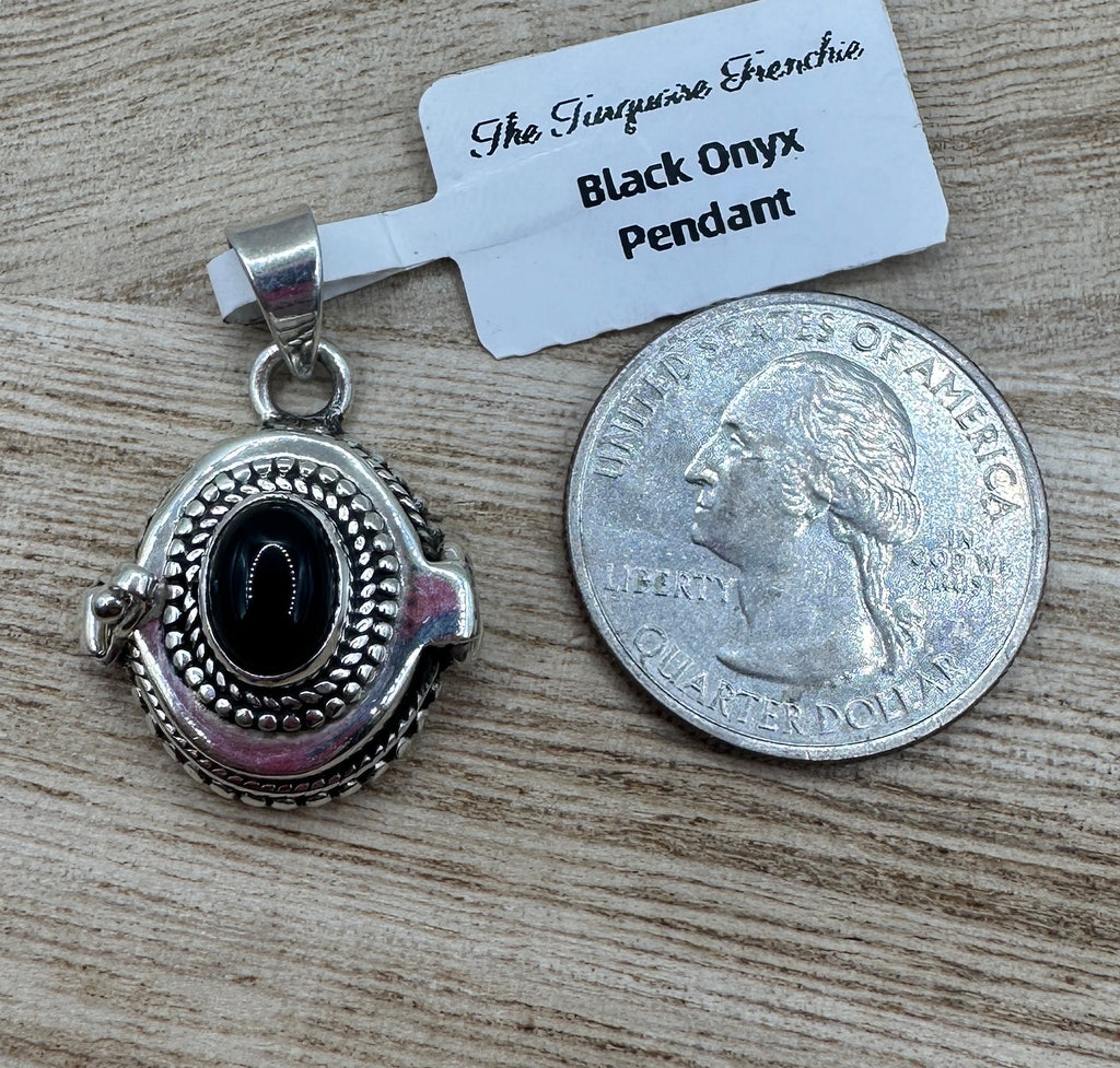 Black Onyx Poison Pendant