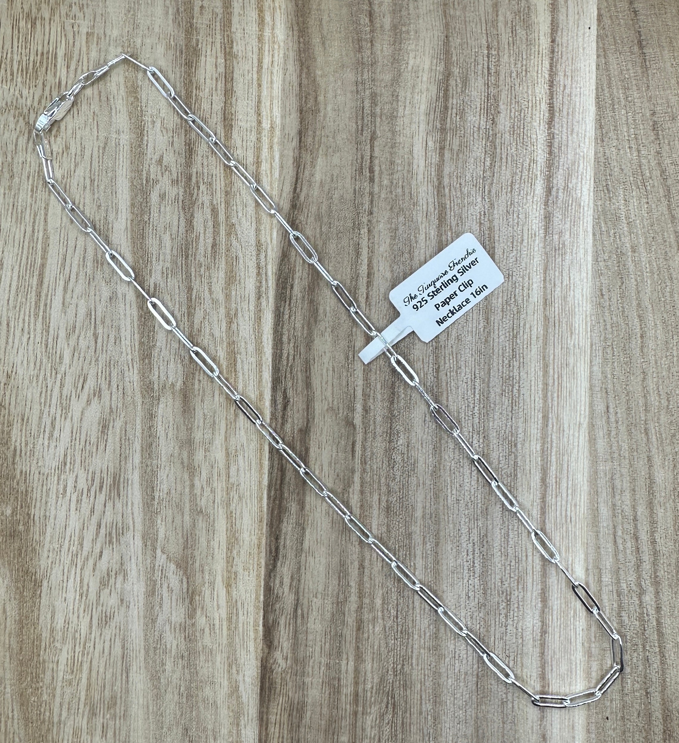 Paper Clip Chain 16in