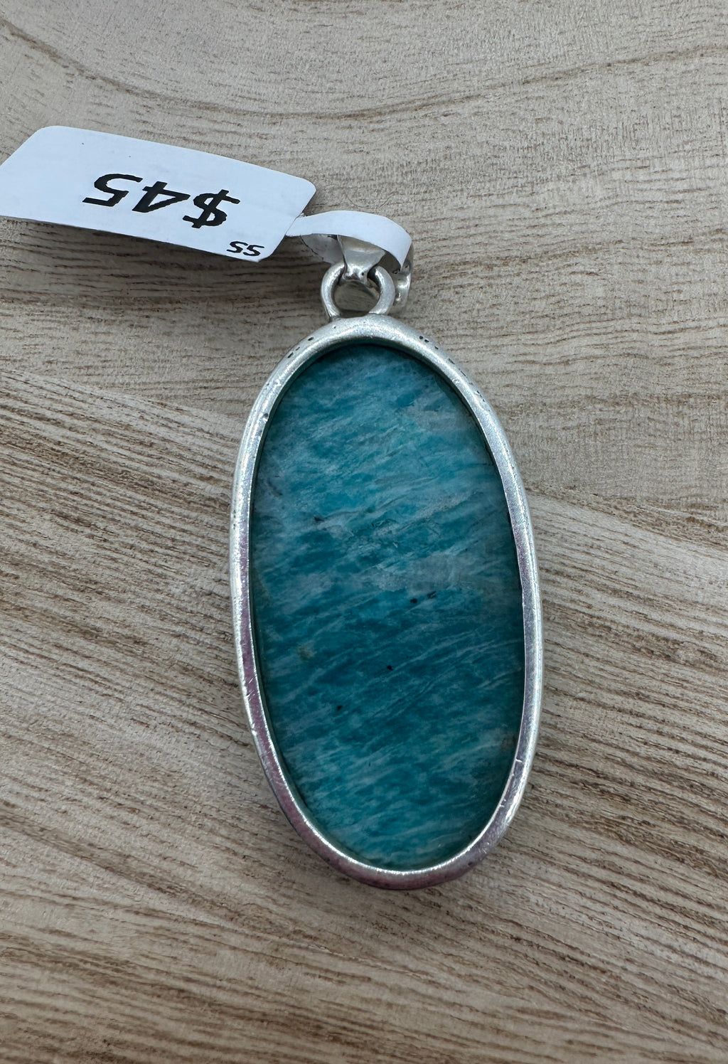 Amazonite Oval Pendant
