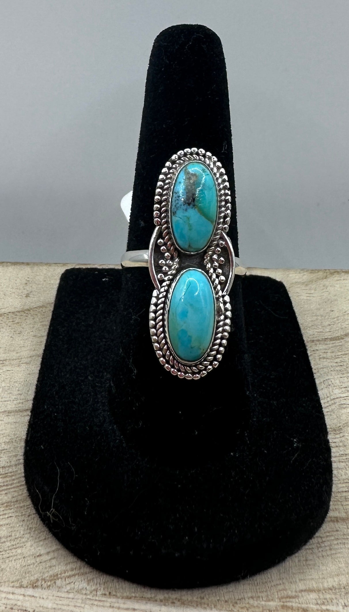Kingman Turquoise Ring Size 6.5