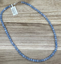 6mm Aquamarine Necklace 18in