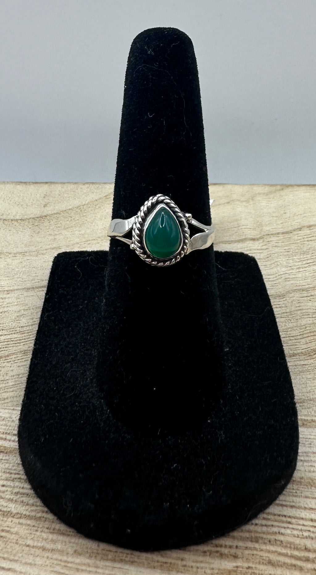 Green Onyx Ring Size 5