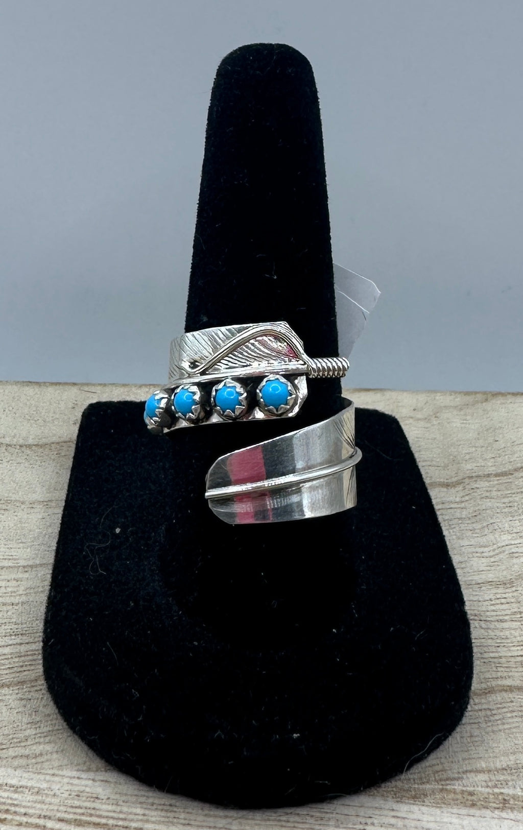 Navajo Handmade Adjustable Feather Ring