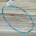 Turquoise and Mother of Pearl Necklace 16in