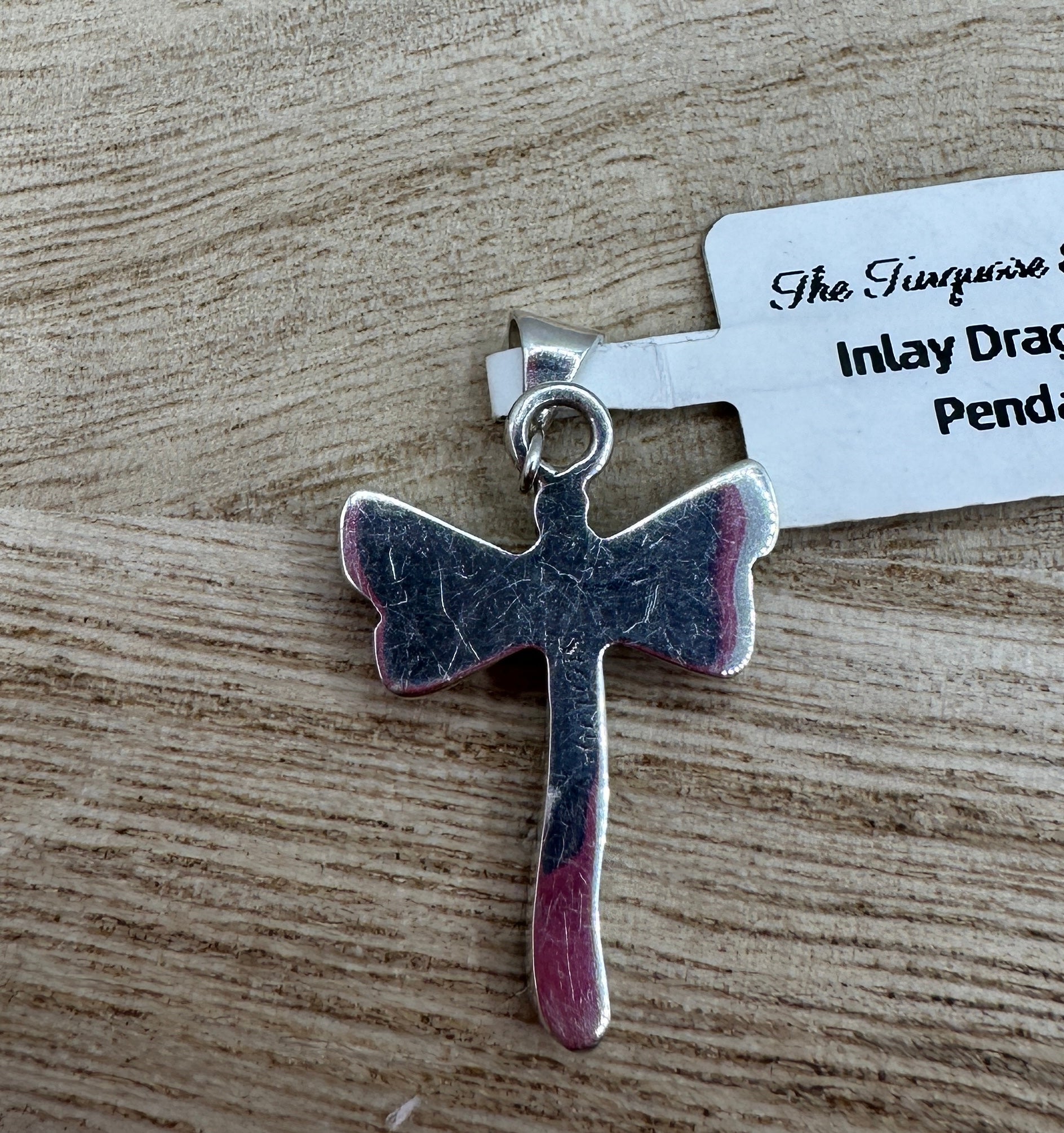 Inlay Dragonfly Pendant
