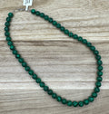8mm Malachite Necklace 18in