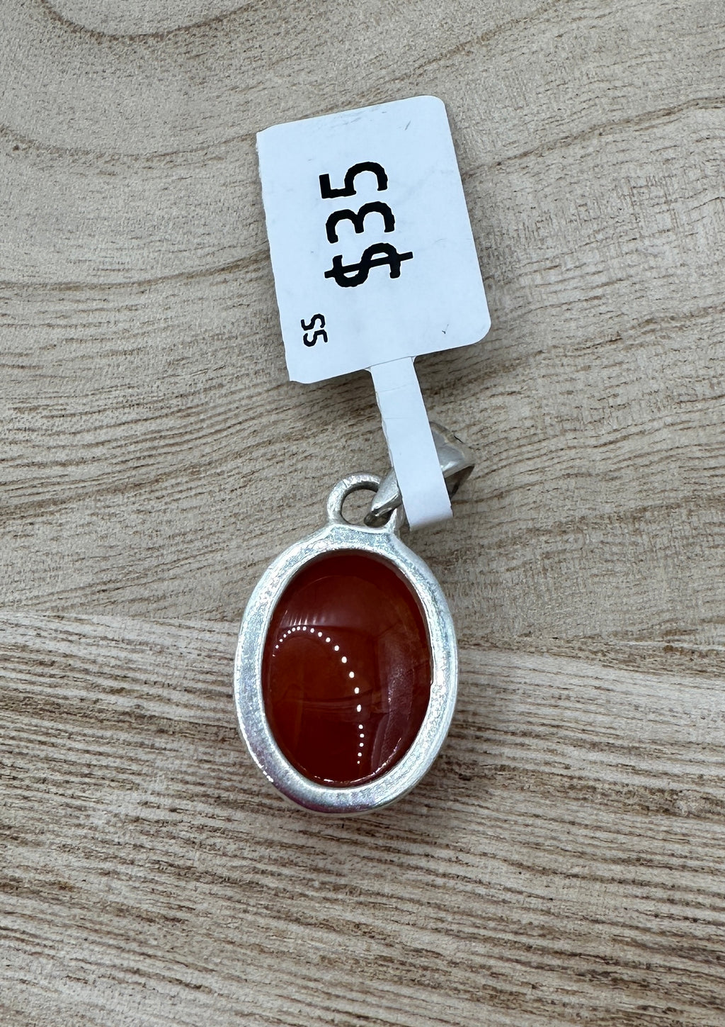 Carnelian Oval Pendant