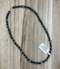 Black Onyx and African Turquoise Necklace 15in