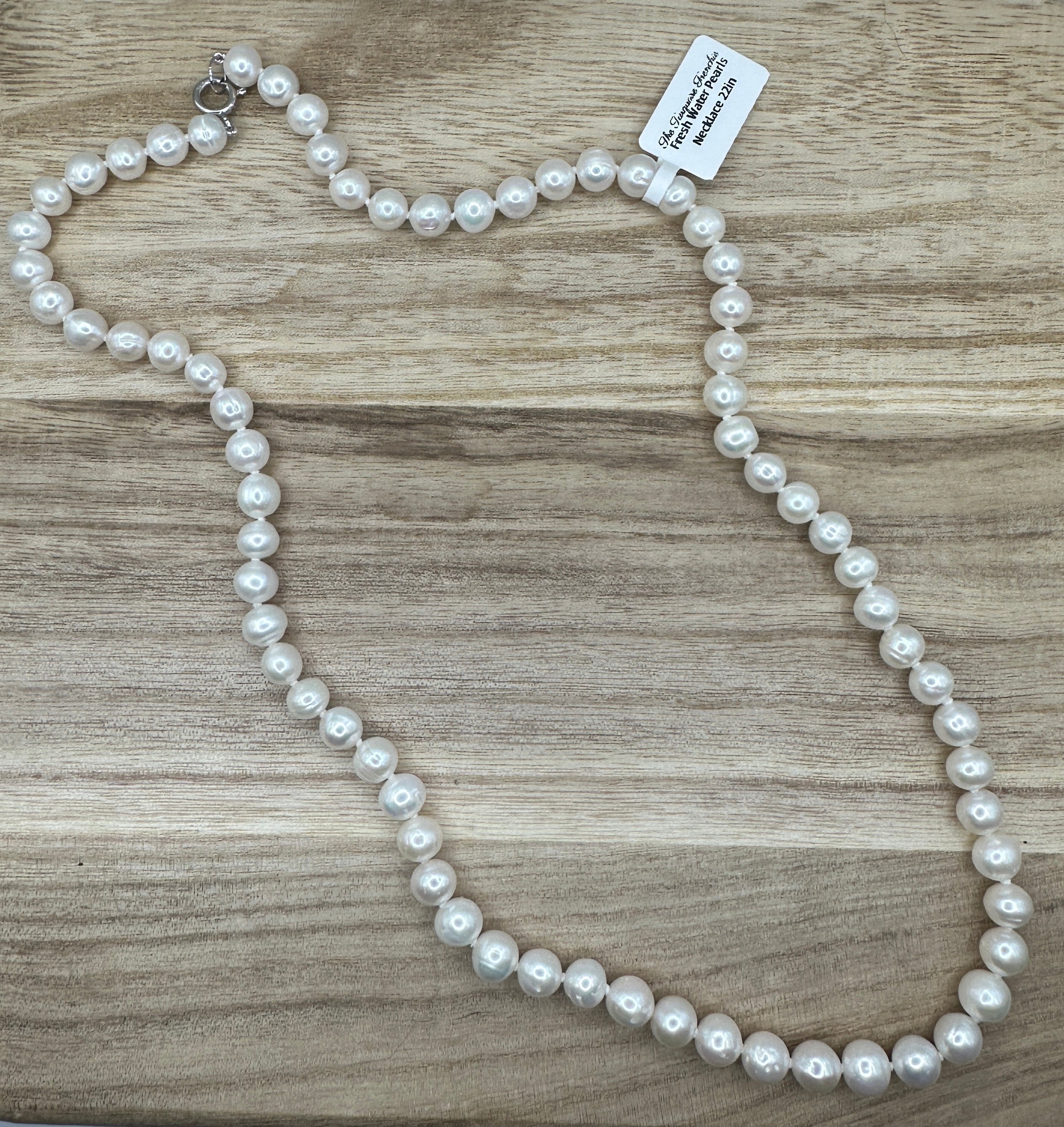 Fresh Water Pearl Necklace 22in