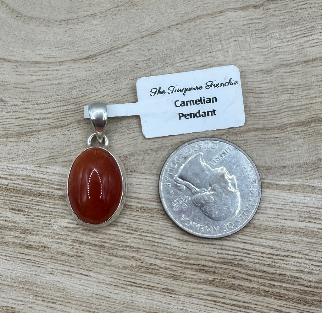 Carnelian Oval Pendant