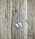 Golden Hills Turquoise and Liquid Silver Necklace 18in