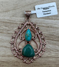 Turquoise and Copper Pendant