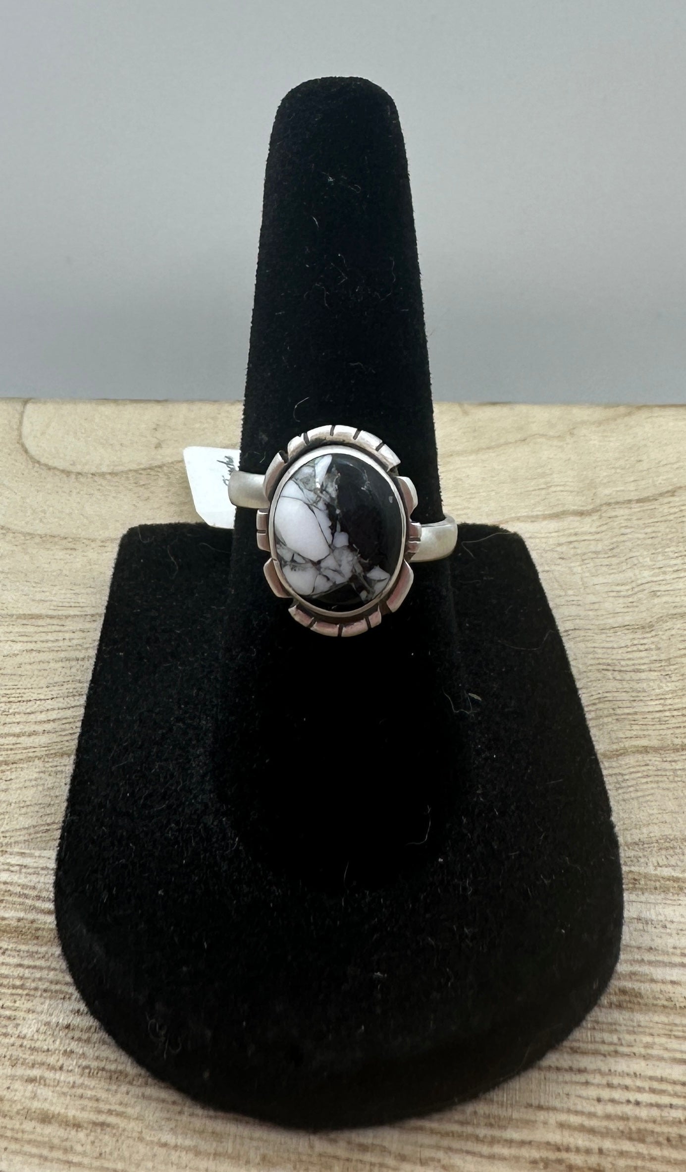 White Buffalo Adjustable Ring