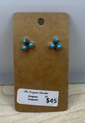Kingman Turquoise Studs