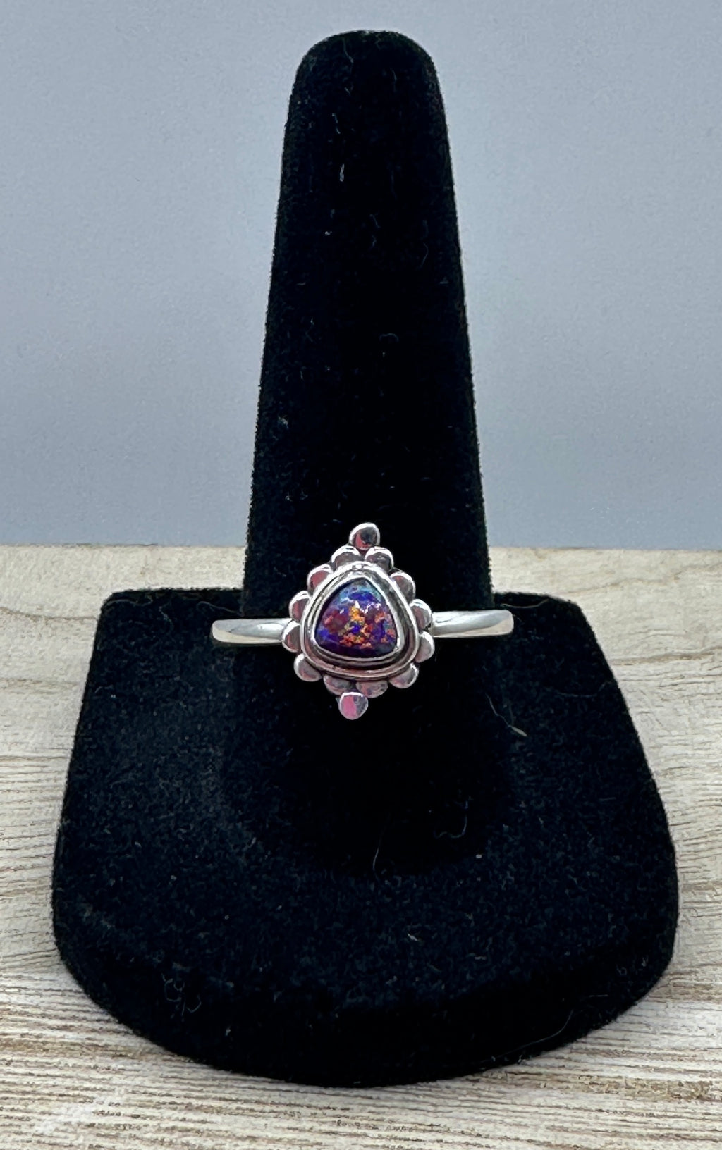 Purple Ballon Opal Ring Size 9