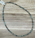 4mm Hubei Turquoise Necklace 20in