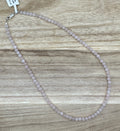 4mm Rose Quartz Necklace 18in