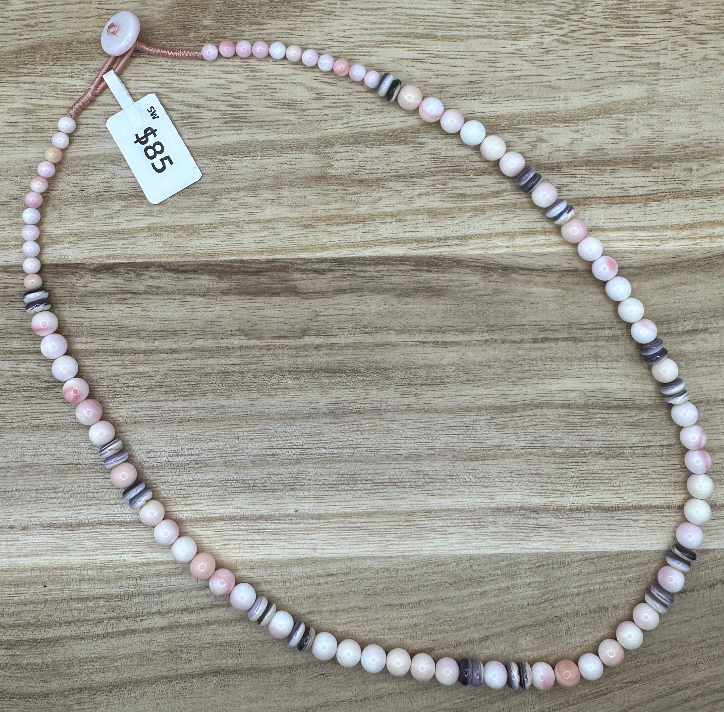 Pink Conch Necklace 20in