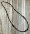 Graduated Copper Pearls Necklace 18in