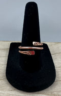 Copper Spiral Ring Size 8