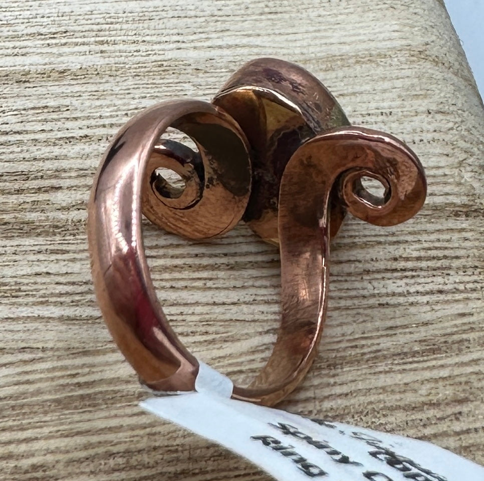 Spiny Oyster Turquoise Ring Size 5.5