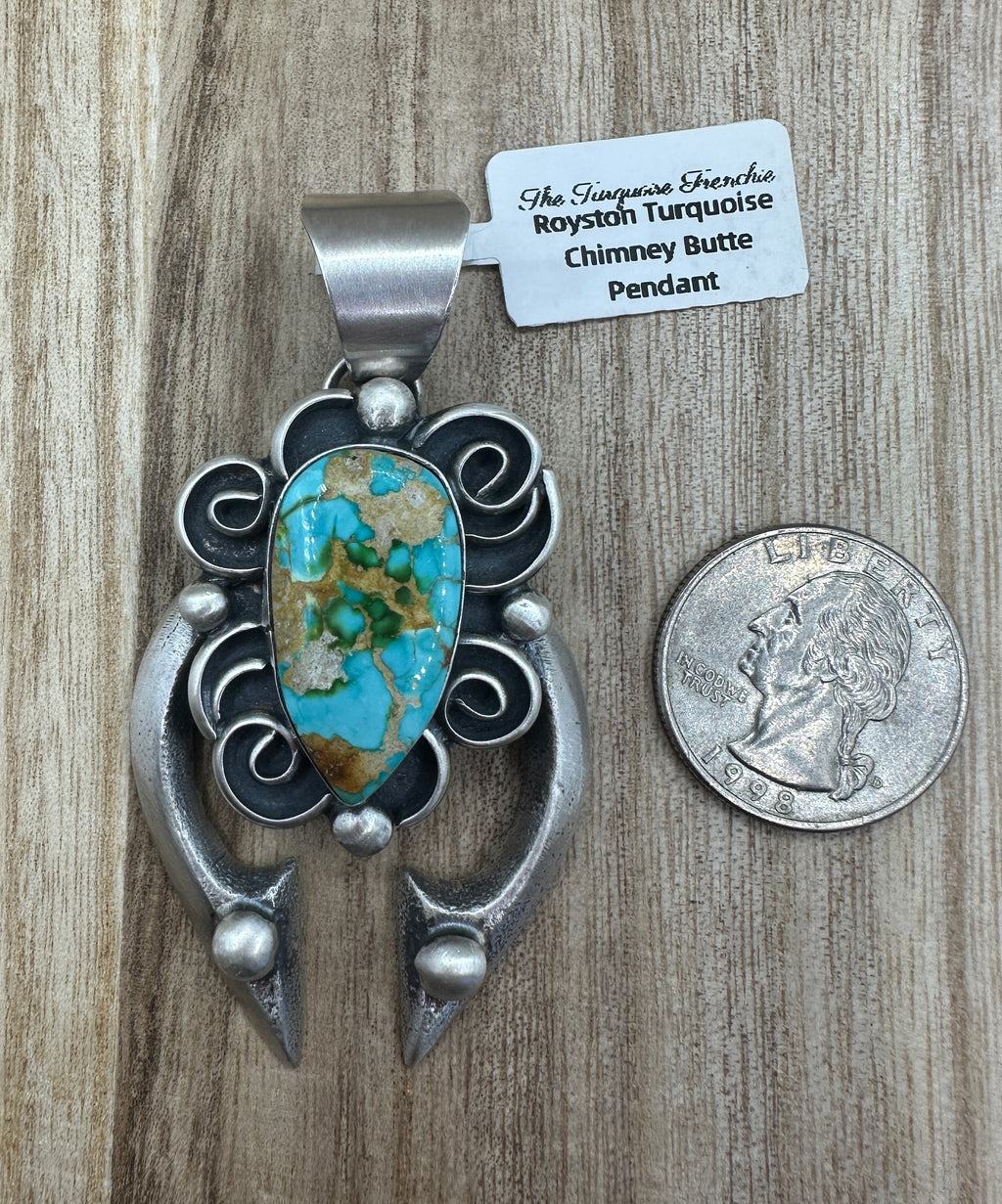 Navajo Handmade Chimney Butte Pendant