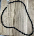 6mm Black Onyx Necklace 22in