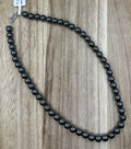 8mm Hematite Necklace 18in