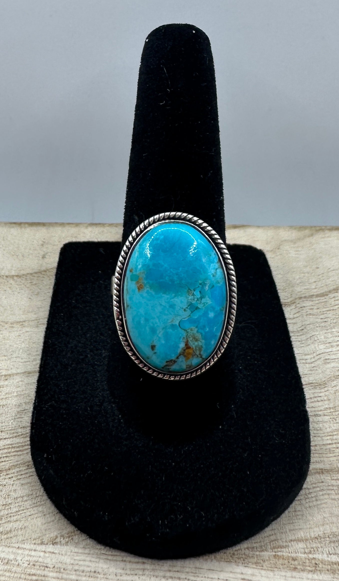 Kingman Turquoise Ring Size 7.25