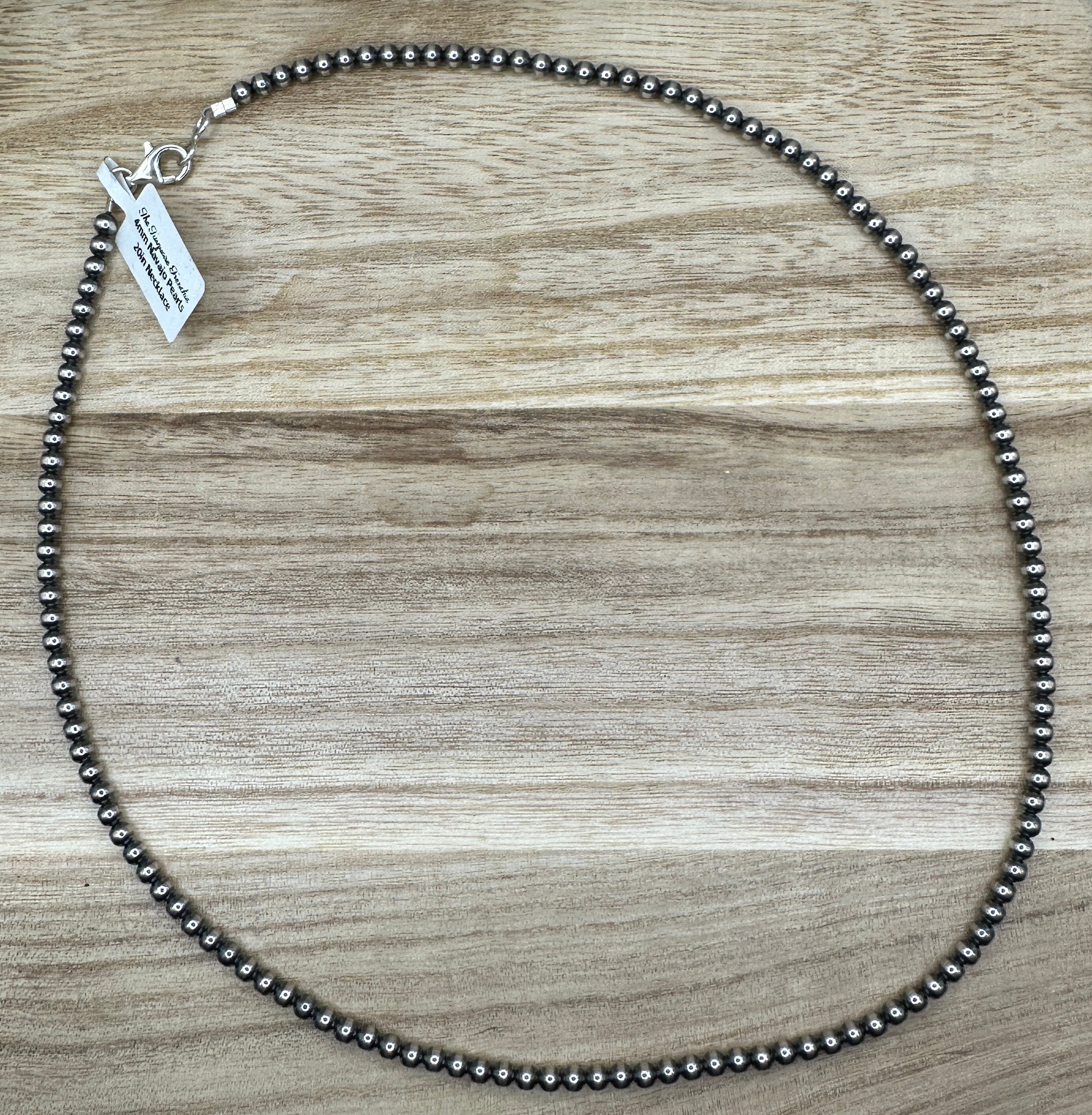 4mm Navajo Pearls Necklace 20in