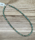 4.5mm Heishi Turquoise Necklace 16in