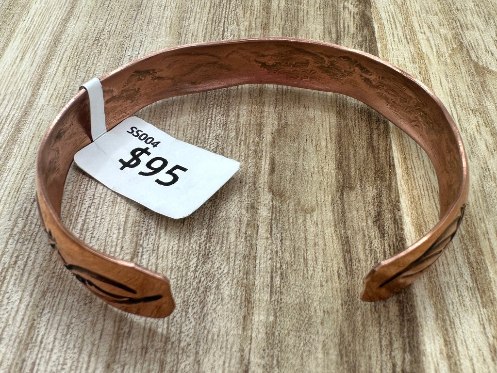 Stamped Copper Cuff