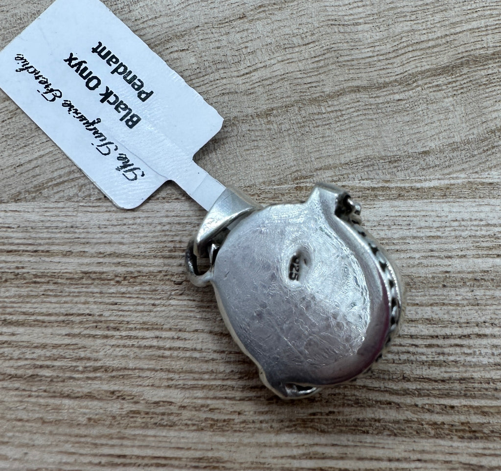 Black Onyx Poison Pendant