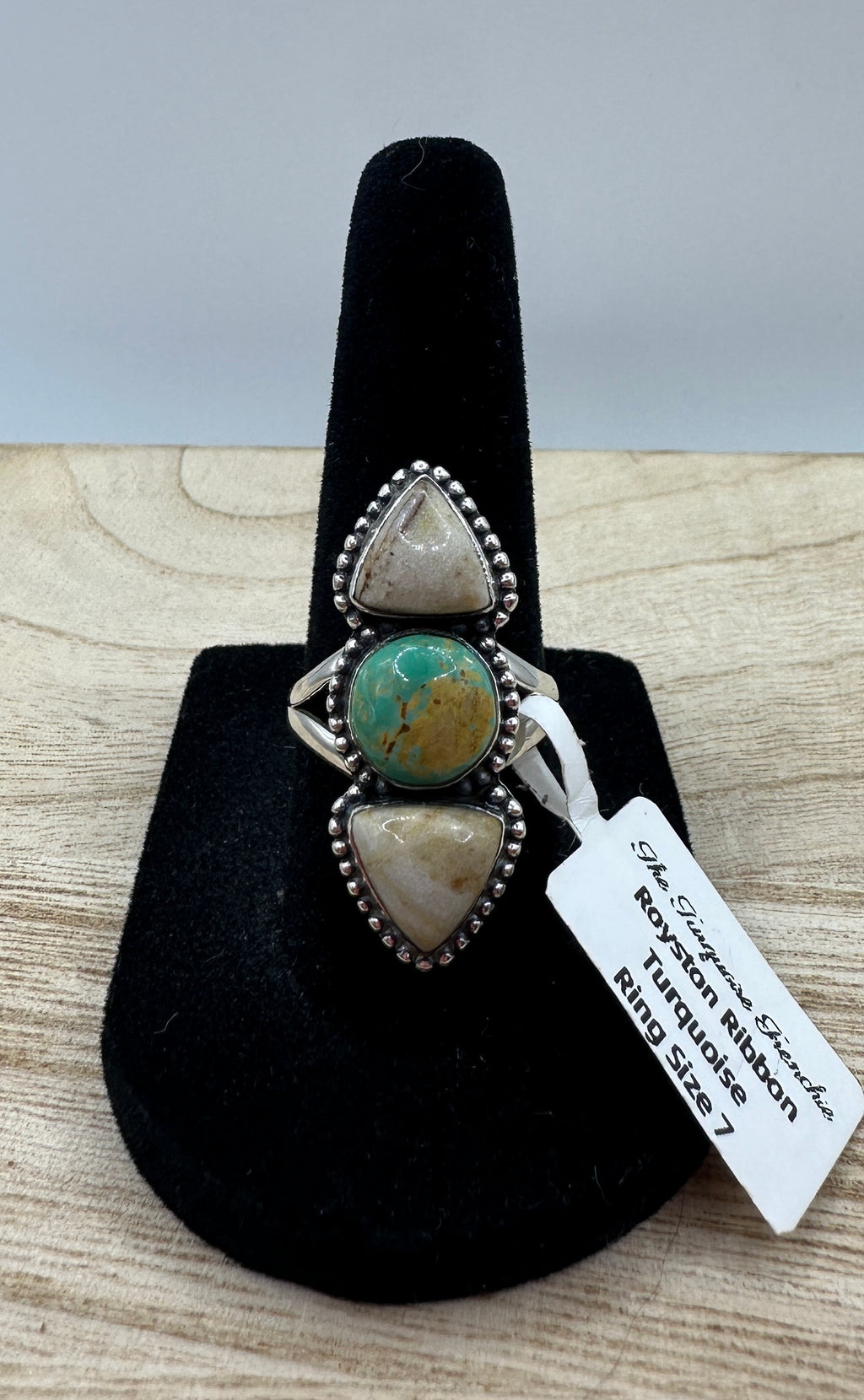 Royston Ribbon Turquoise Size 7