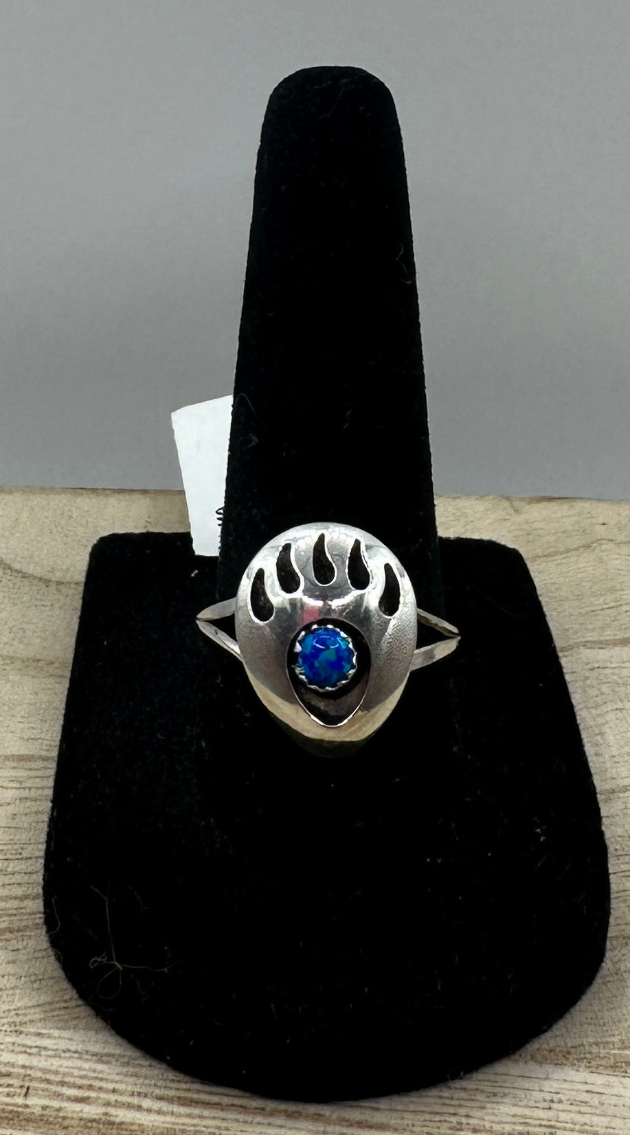 Blue Ballon Opal Ring Size 8.75