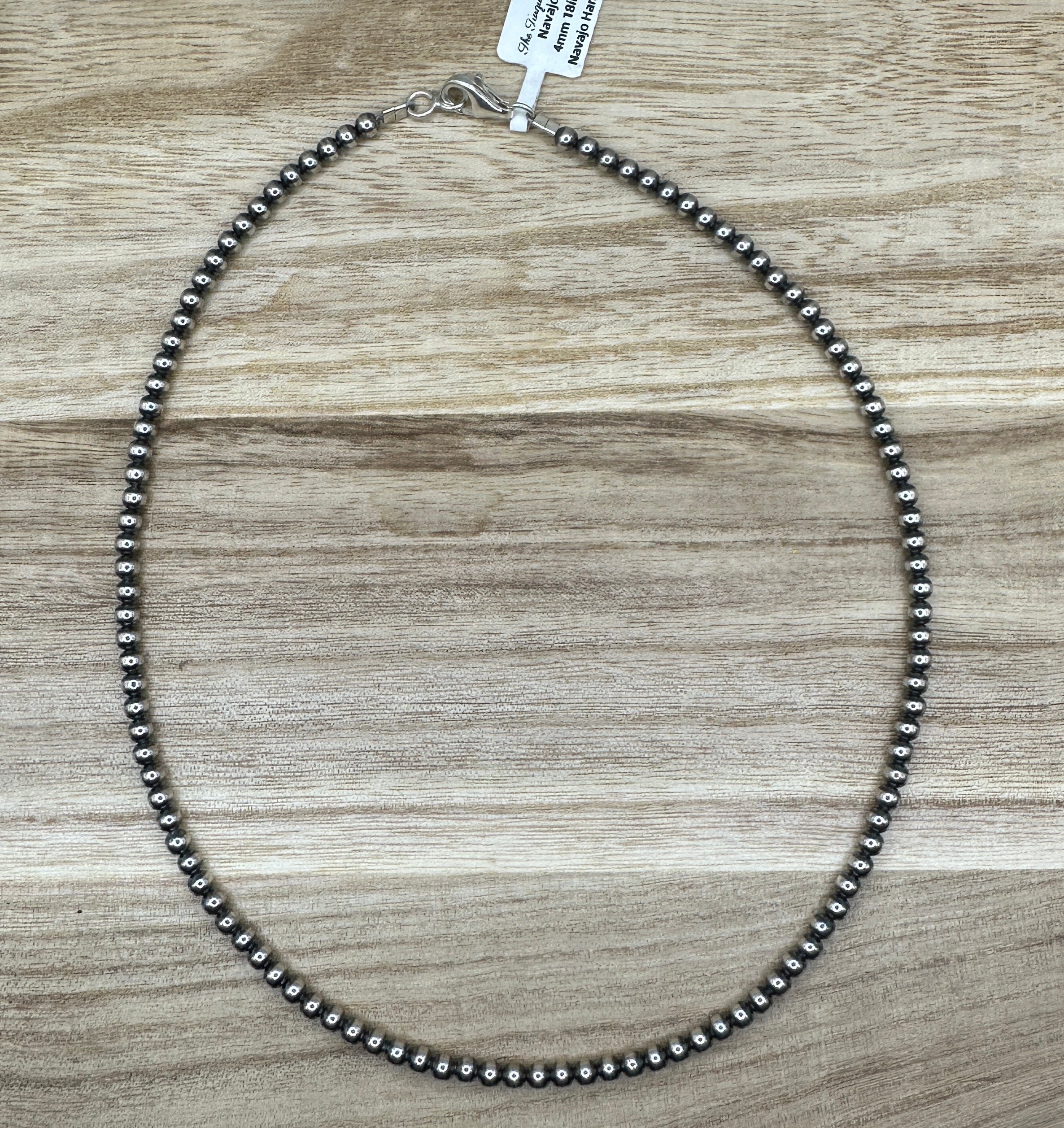 4mm Navajo Pearls Necklace 18in