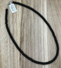 Black Onyx Sauser Necklace 20in