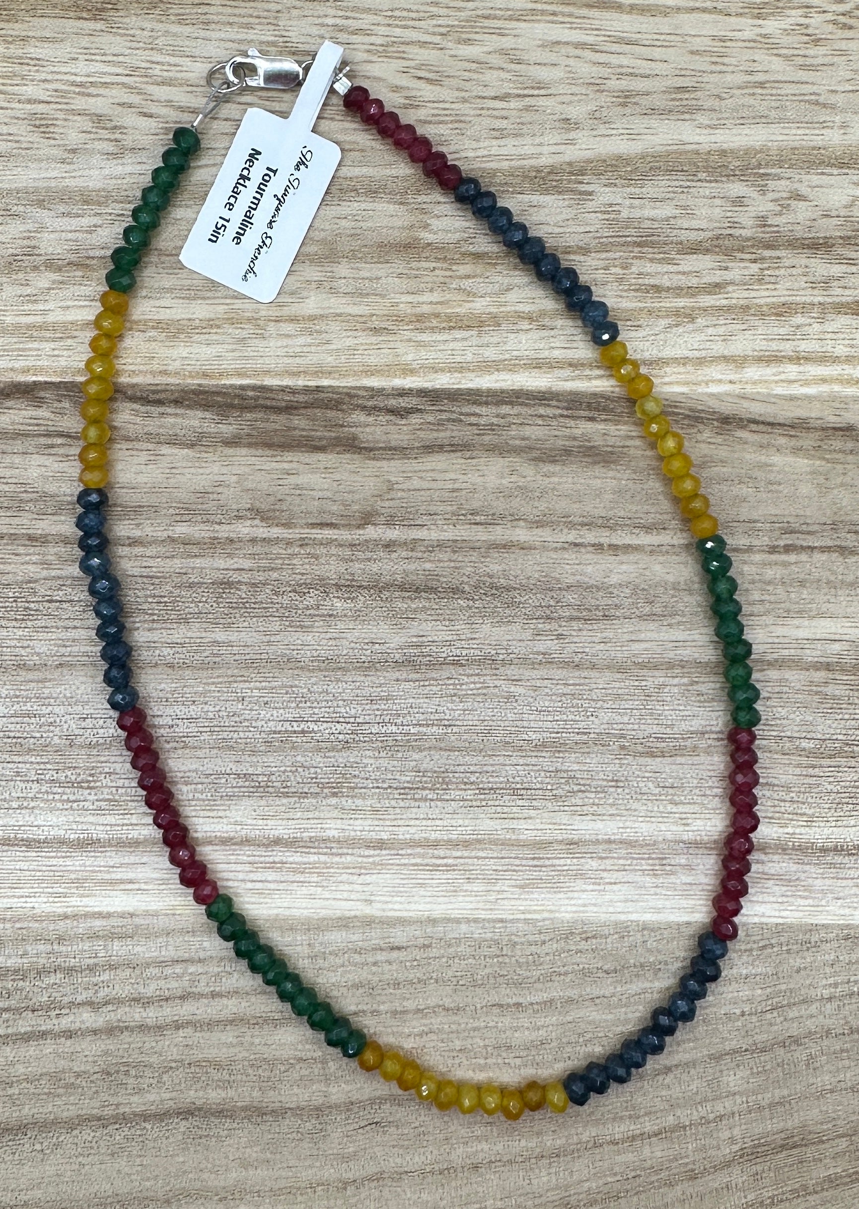Tourmaline Necklace 15in