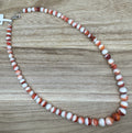 Graduated Spiny Oyster Necklace 20in