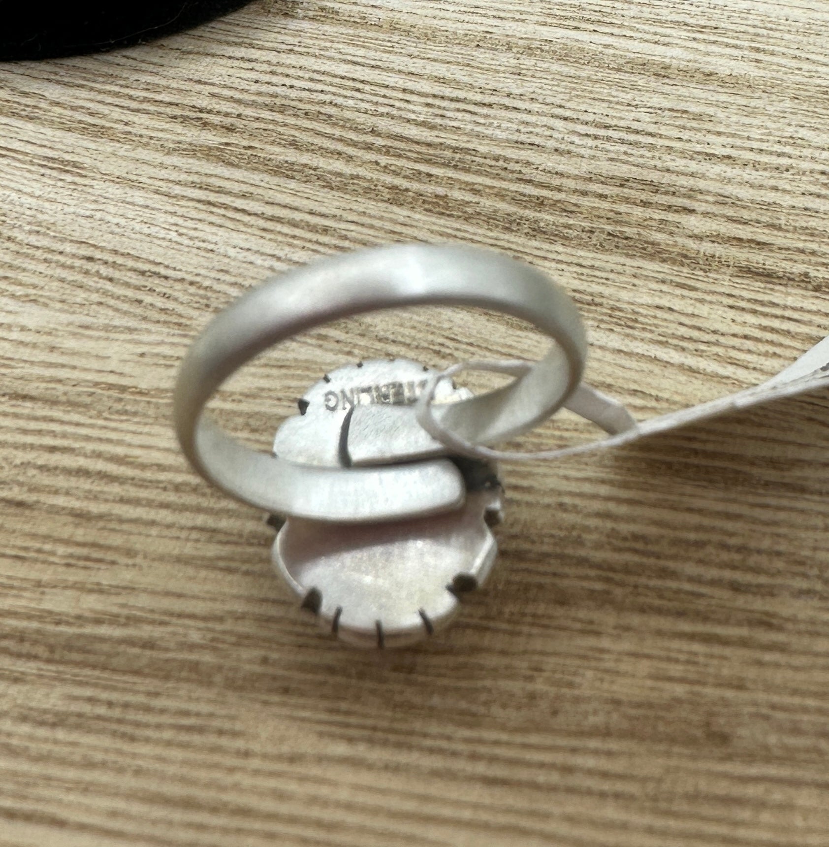 White Buffalo Adjustable Ring