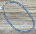 6mm Aquamarine Necklace 16in