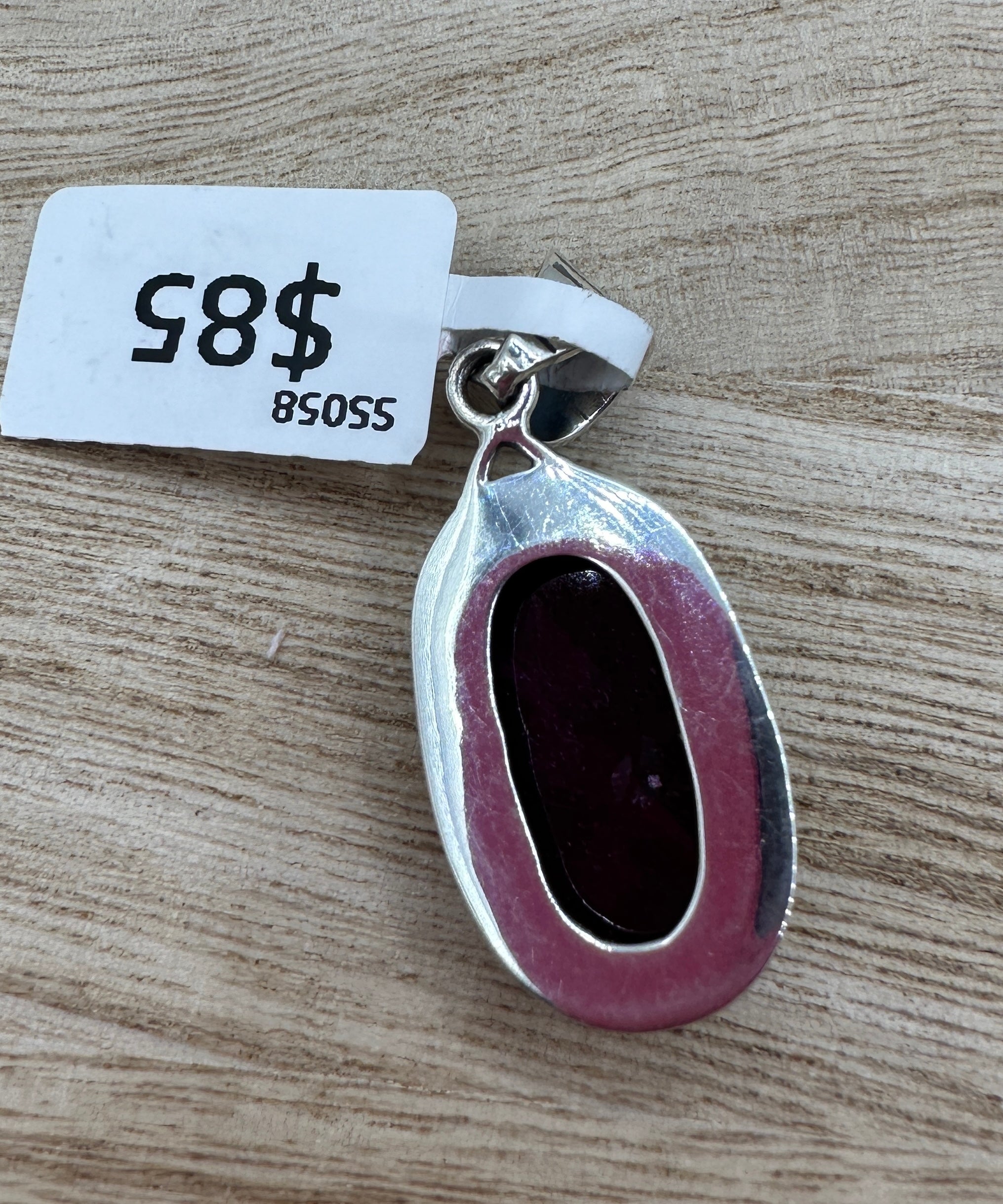 Ruby Oval Pendant