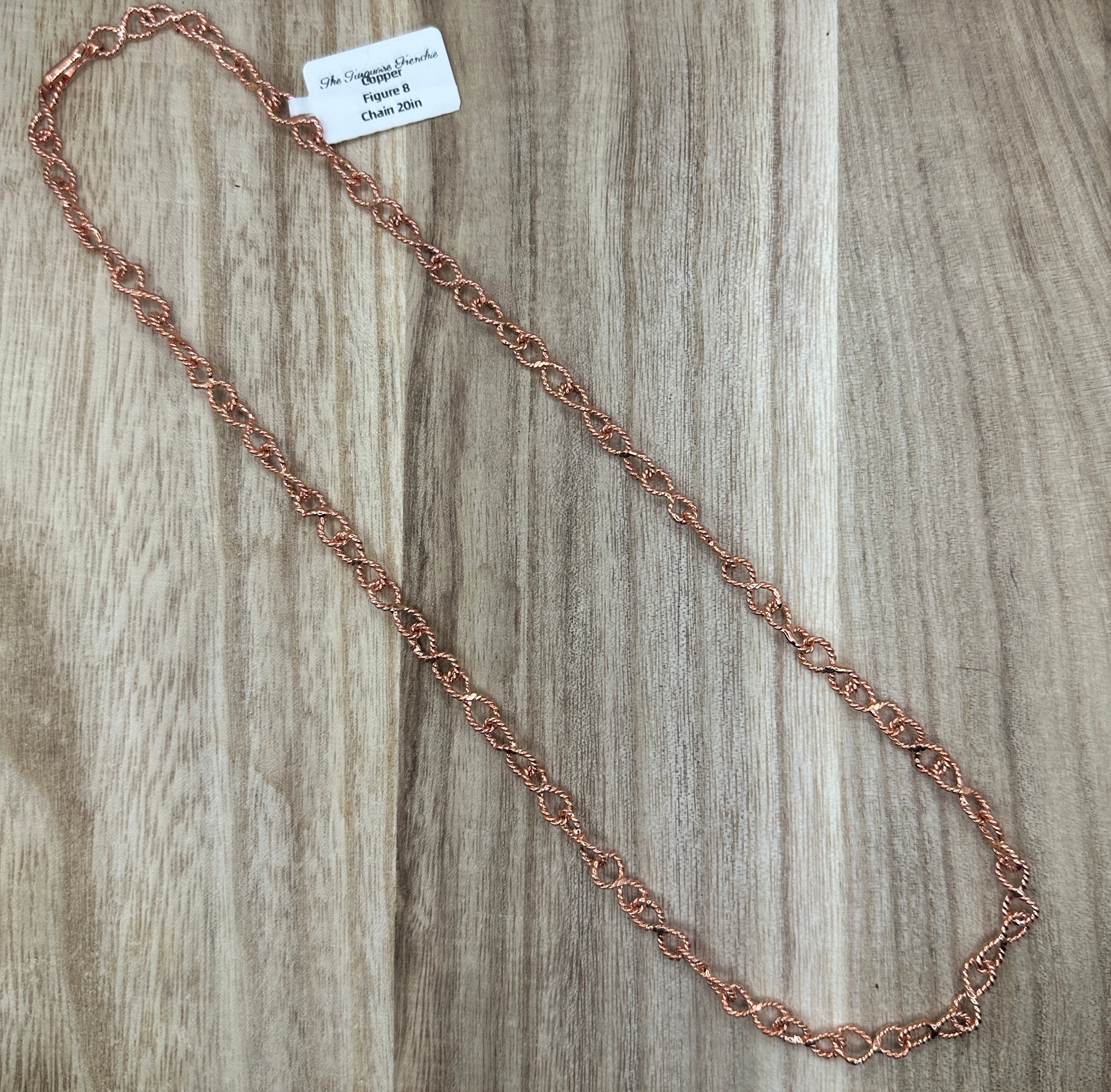 Copper Figure 8 Chain 20in