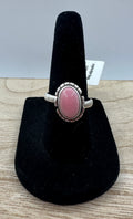 Pink Conch Adjustable Ring