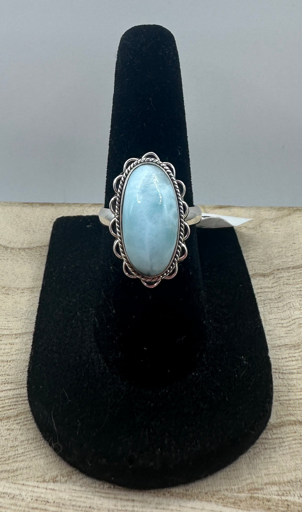 Larimar Oval Ring Size 5.5