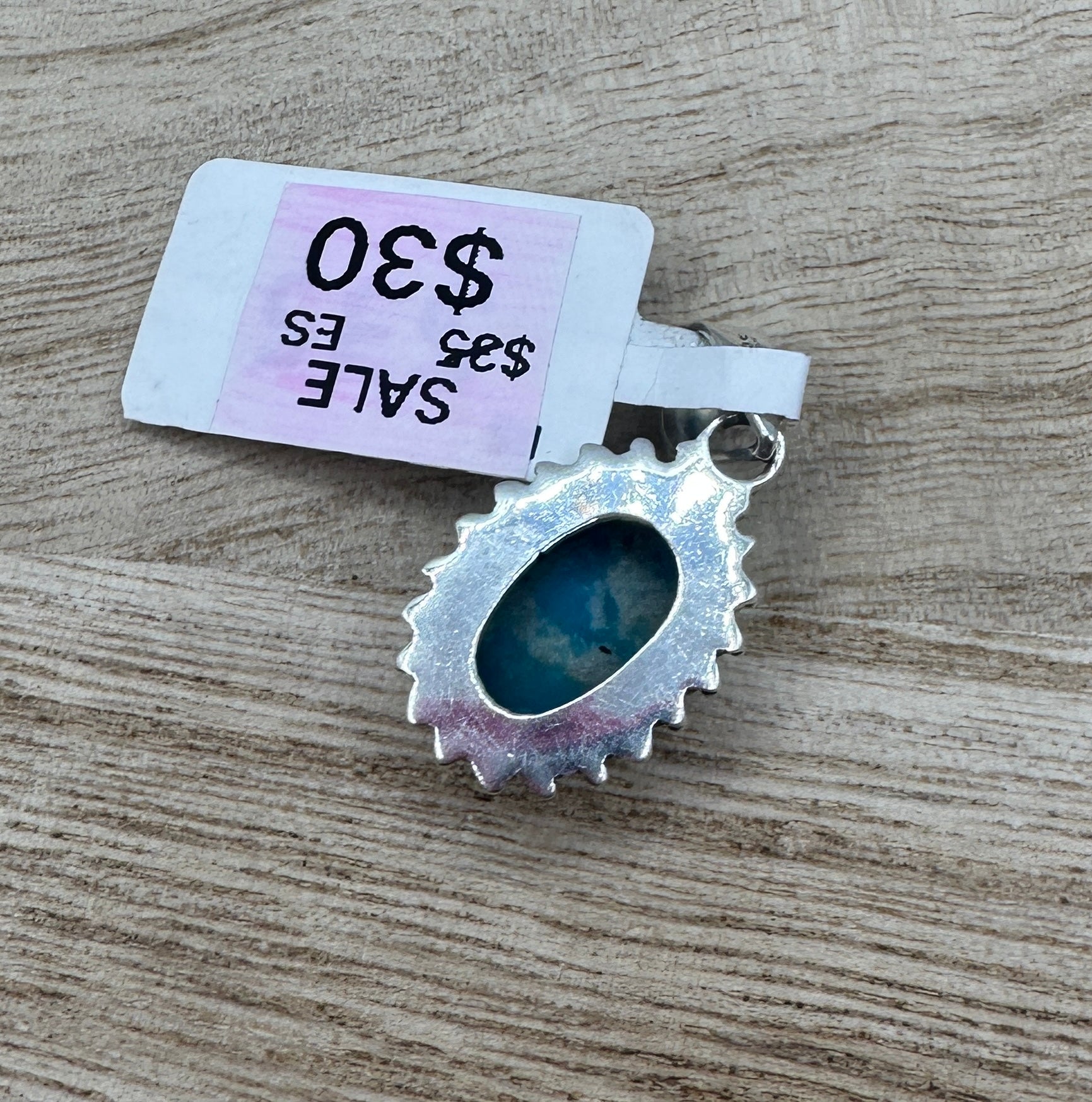 Morenci Turquoise Oval Pendant