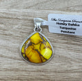 Honey Dahlia Turquoise Pendant