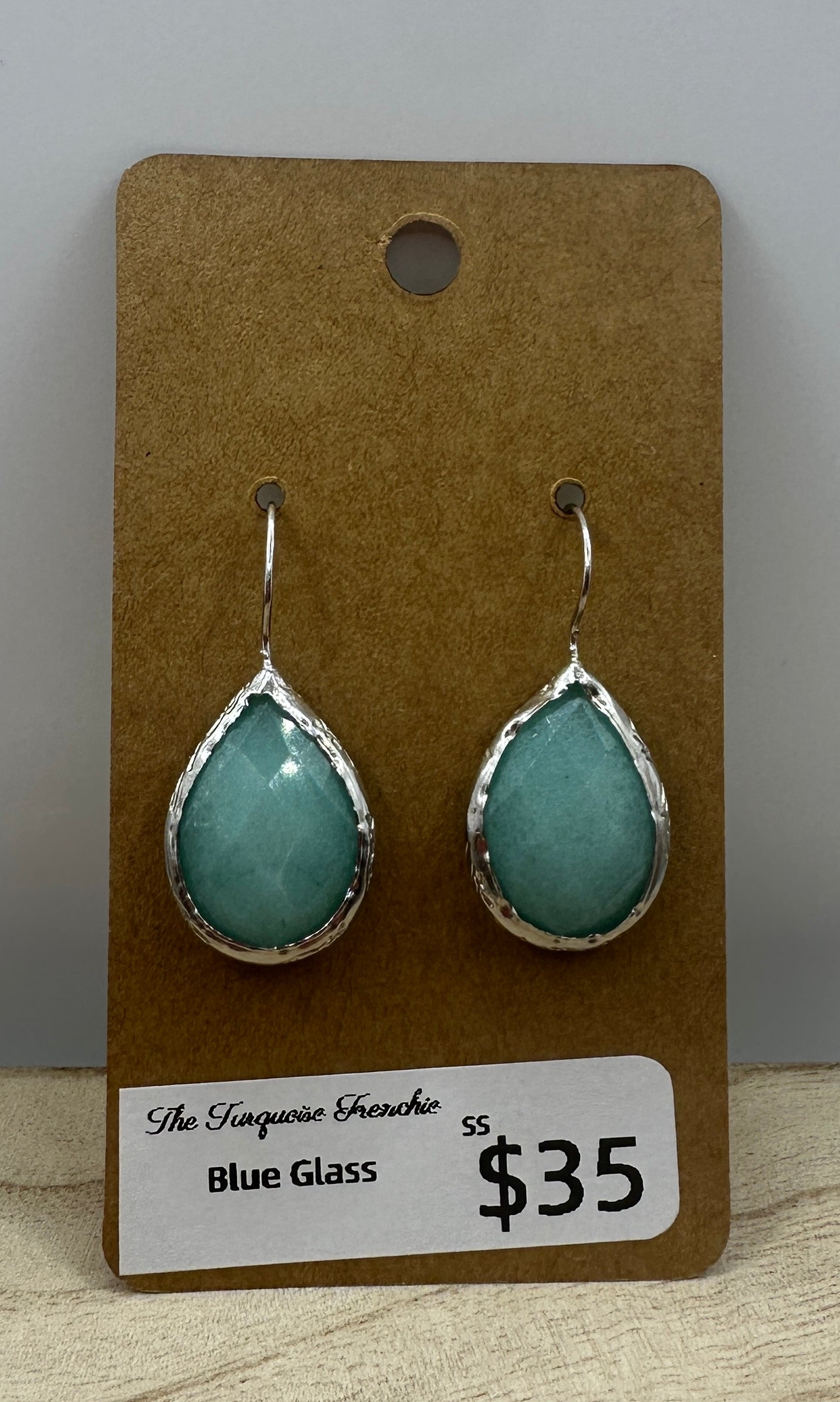 Blue Glass Tear Drops