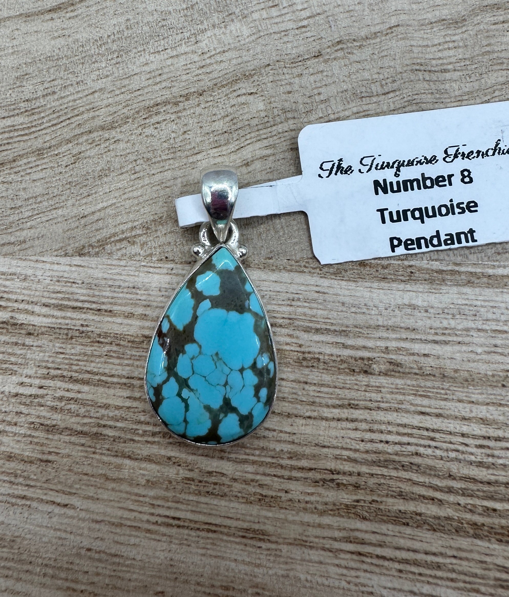 Number 8 Turquoise Pendant